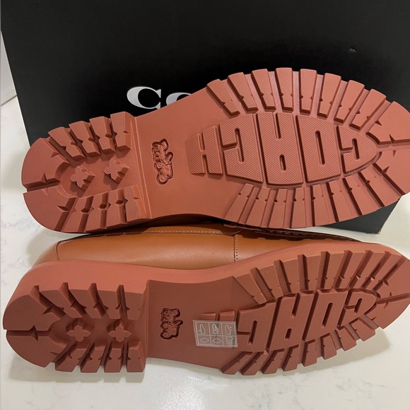 Coach Brown and Cream Chunky Loafers - Picture 7 of 7